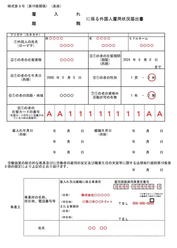 雇用保険の被保険者でない場合